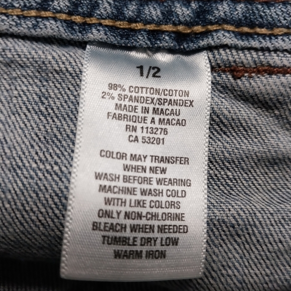 Women's Aeropostale Cropped Jeans Size 1/2 Denim - Picture 3 of 7